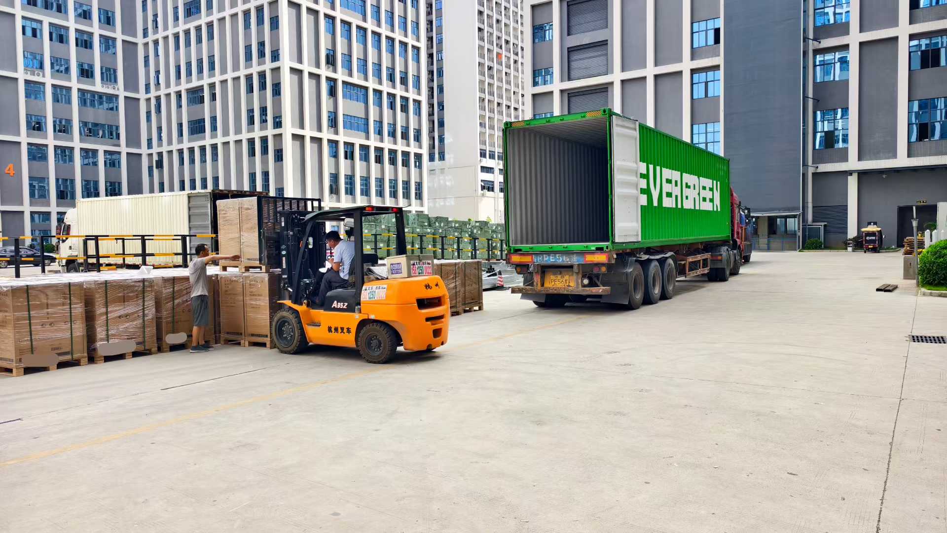 EnTrans products being loaded for export