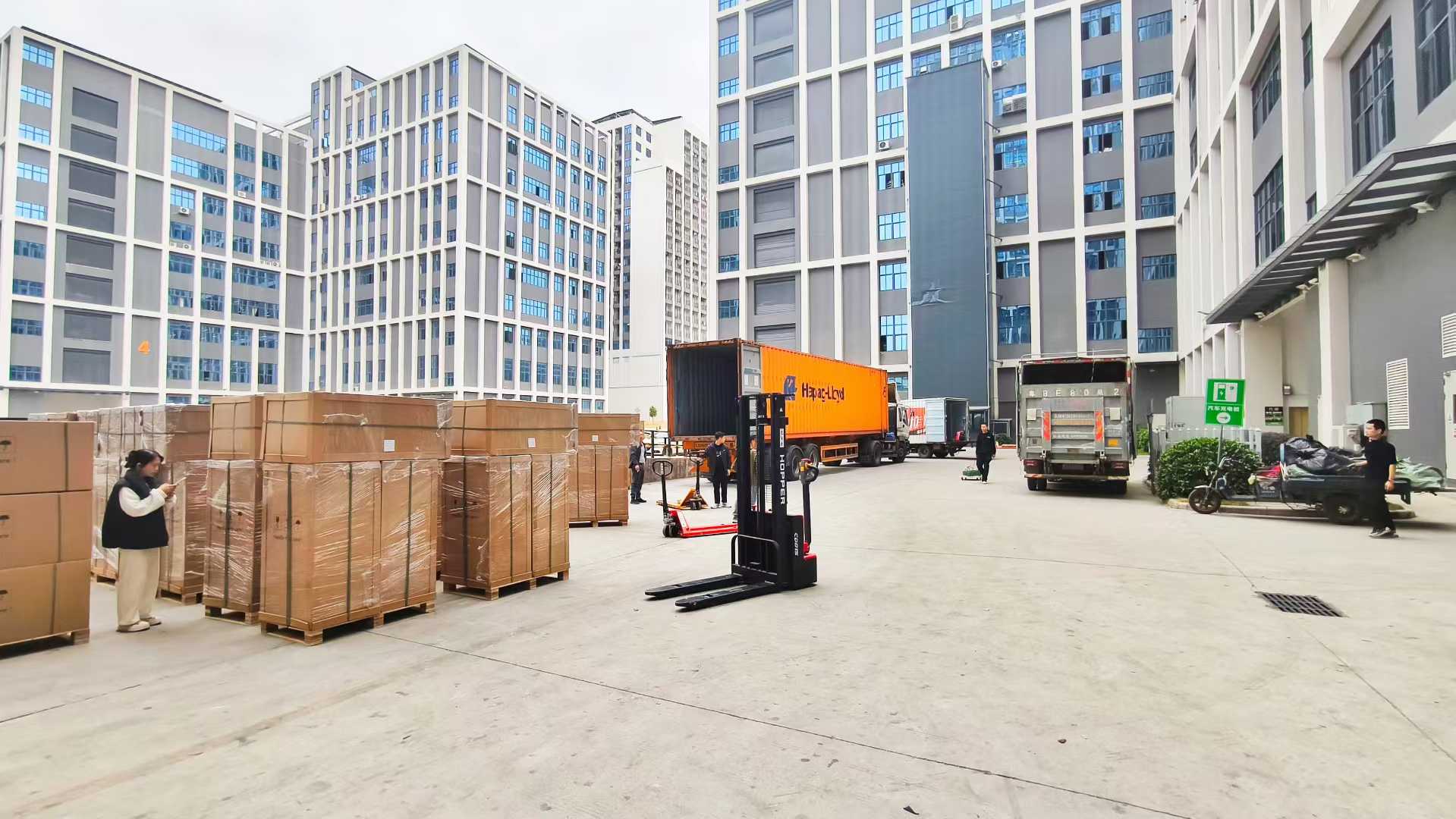 Packed EnTrans products prepared for international shipment